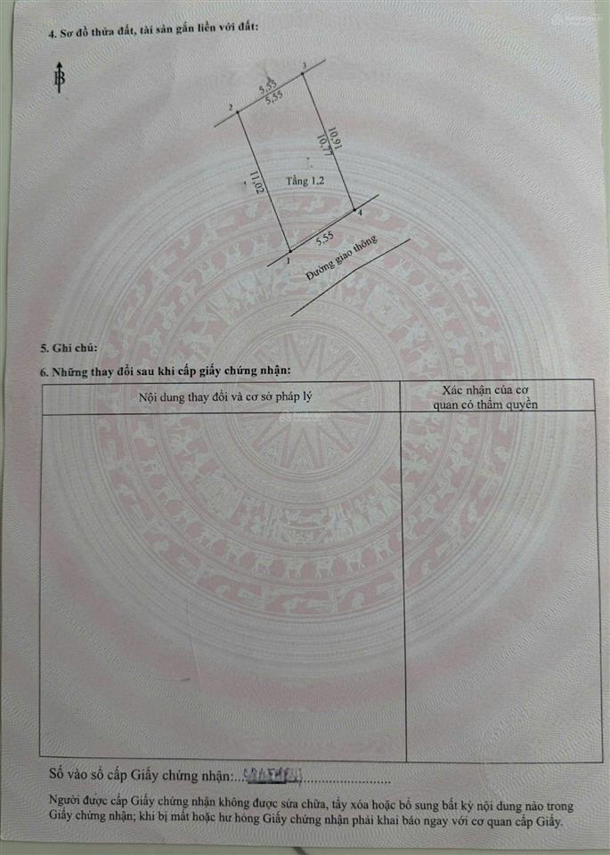 Bán nhà 1 trệt 1 lầu, hoàn công gần ngã ba tân vạn chỉ 2ty650 tl