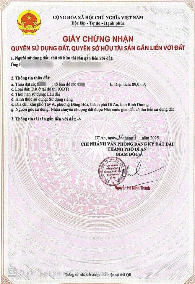 Bán đất kdc gần đường trần hưng đạo ngay sân vận động đông hòa 89m2