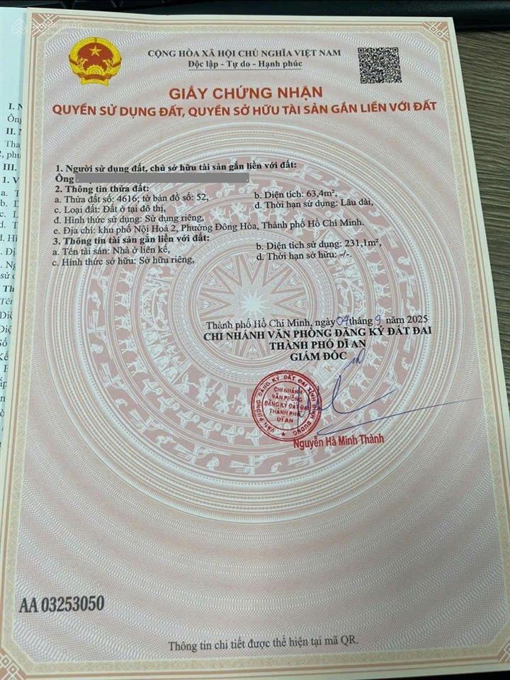 Bán nhà góc 2mt, kdc gần làng đại học, hoàn công, full nội thất