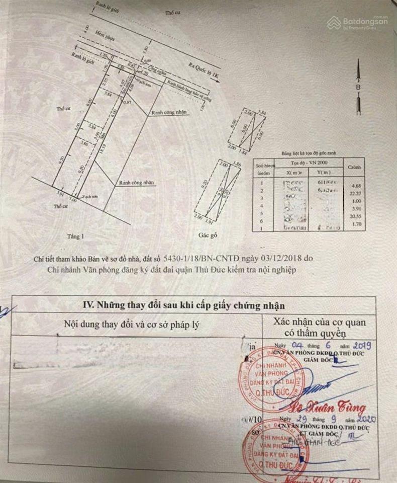Bán đất gần đường quốc lộ 1k chỉ 50m, ngang 5x21m chỉ 6ty2 tl, đường thông xe hơi