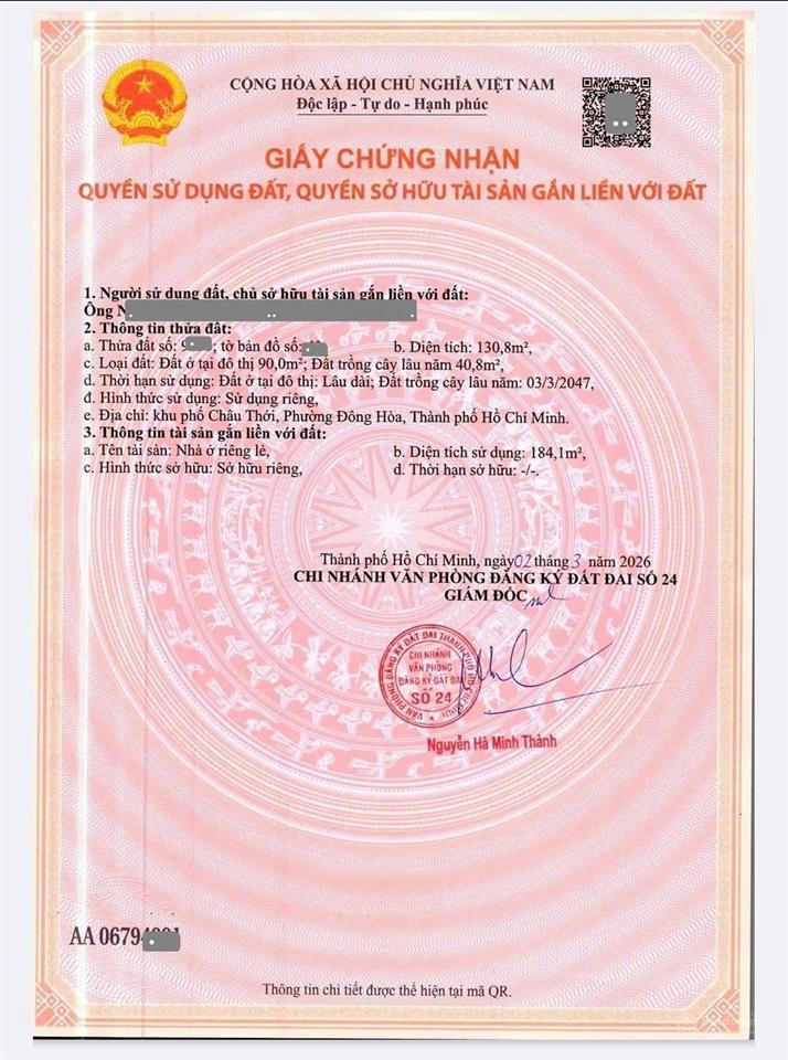 Bán nhà 1 trệt 1 lầu mt đường bình thung ngang 5,2x25m chỉ 6,5 tỷ tl quá rẻ