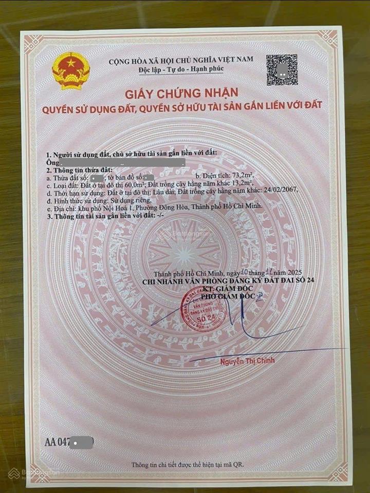 Bán nhà 1 trệt 1 lầu sát làng đại học chỉ 4 tỷ 100 triệu tl