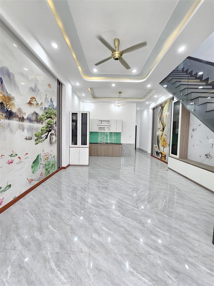 Bán nhà hoàn công sân ô tô, pn dưới, gần chợ hóa an, chỉ 3 tỷ 6 tl