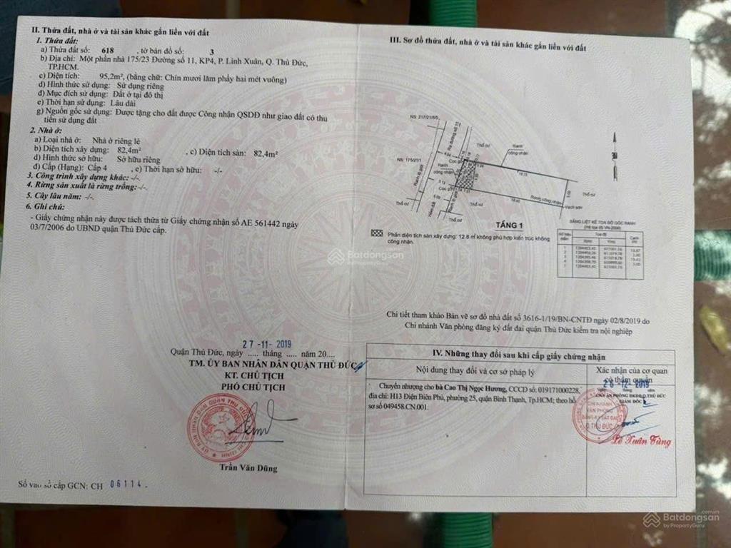 Chính chủ bán nhanh lô đất hẻm 217 đường số 11, hẻm thông, đường 6m rộng