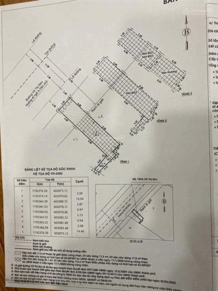 Nhà đẹp 3 tầng, đường võ thị sáu q3, full nội thât đang cho thuê 50tr/ tháng. giá bán 13.5 tỷ tl
