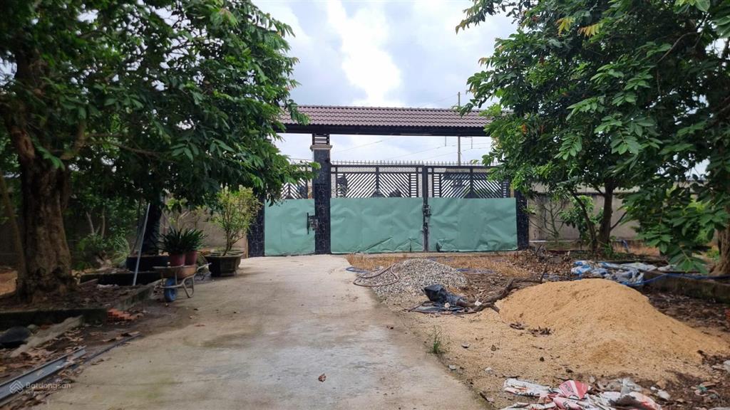Bán đất 10.000m² có sẵn nhà, ao vườn tại xã trung an, củ chi. mặt tiền đường nhựa 12m, sổ đỏ cc
