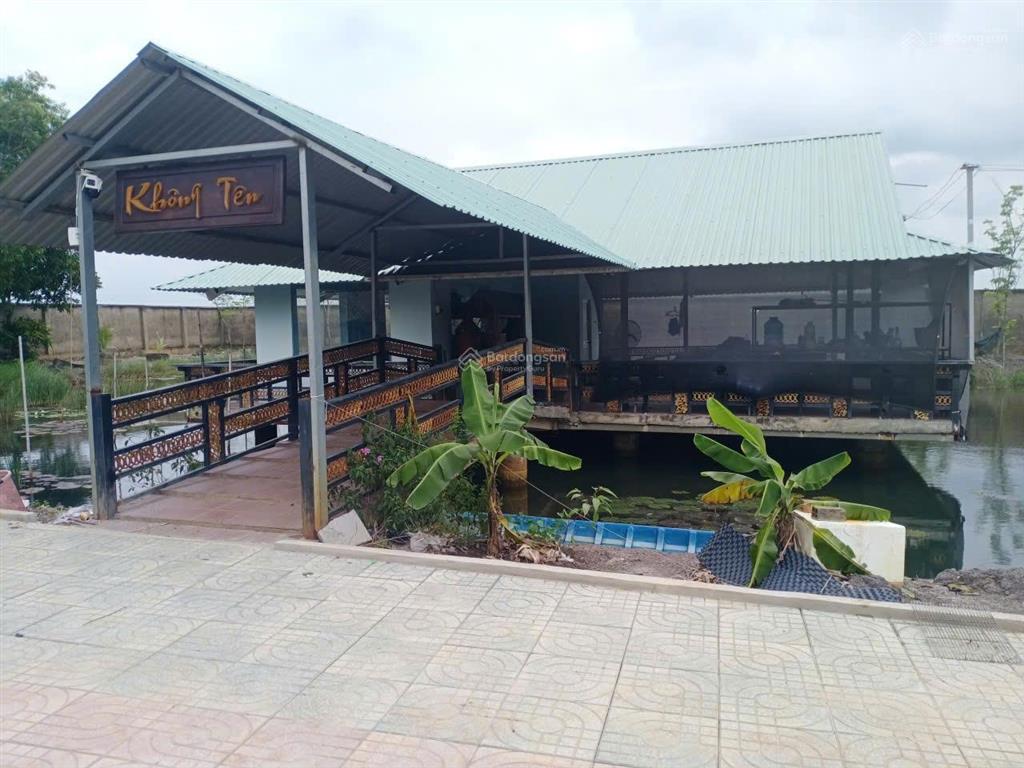 Bán đất 10.000m² có sẵn nhà, ao vườn tại xã trung an, củ chi. mặt tiền đường nhựa 12m, sổ đỏ cc