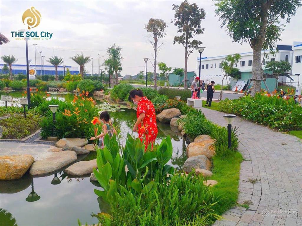 Cần bán gấp nền the sol city 100m2 trục đường 22m ra chợ hưng long, sổ hồng riêng công chứng ngay