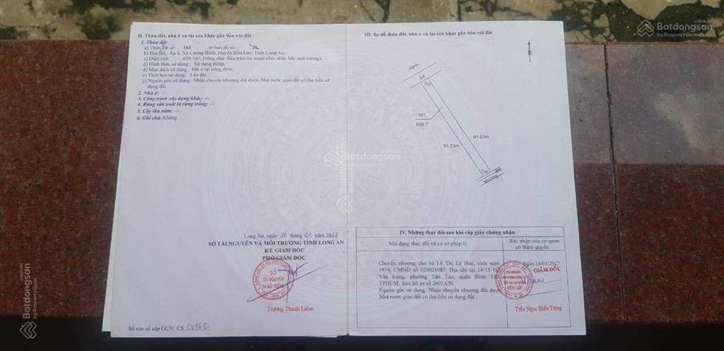 Chủ cần bán gấp biệt thự vườn 2634m2 cạnh sông vàm cỏ đông và đường vành đai 4 tl824