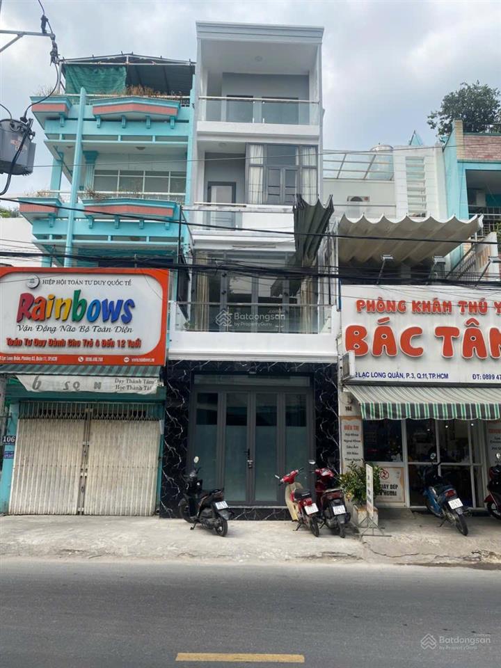 Giáp q10!!! nhà mới 4 tấm mặt tiền 104 lạc long quân. dt (4x16)m giá 14,5 tỷ(tl)