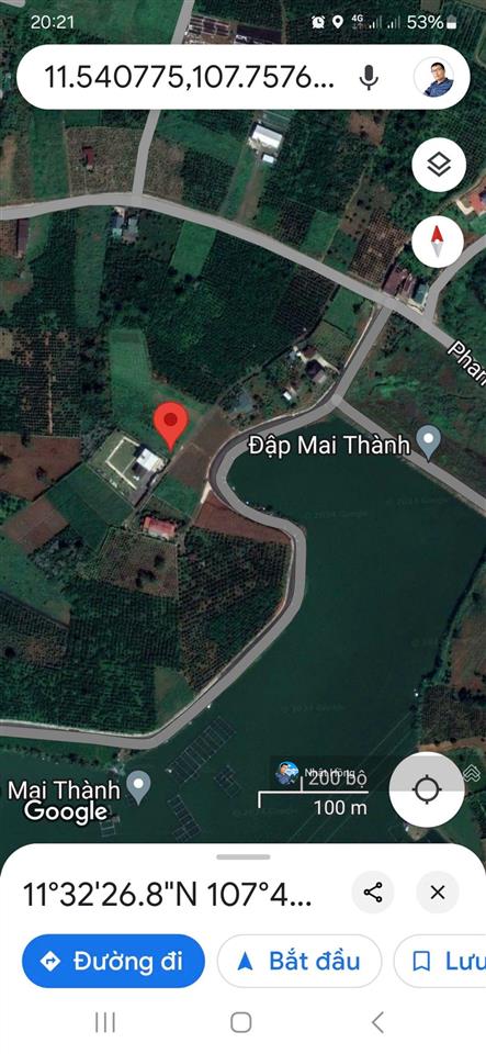 Bán đất 1020m2 tại view hồ mai thành, phan châu trinh, giá tốt chỉ với 3,5 tỷ