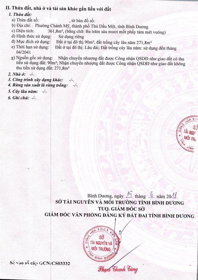 Bán gấp đất vườn gần cầu bà cô thuộc mỹ hảo 2(cũ), hiện tại là p. chánh hiệp thích hợp xây nhà vườn