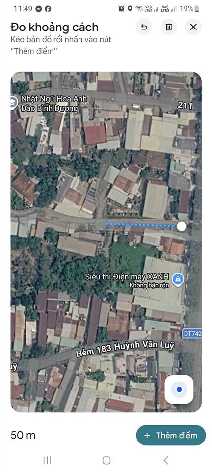 Bán đất xây nhà vườn trung tâm phường phú lợi cách đường huỳnh văn lũy 50m