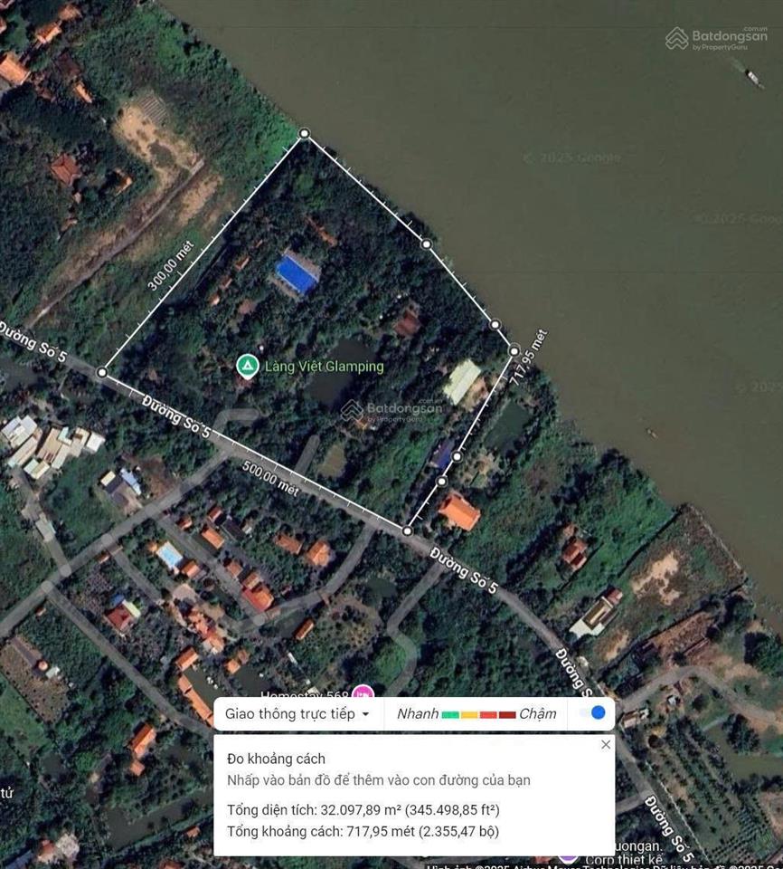 Bán 3 ha mặt tiền sông long phước quận 9, giá 460 tỷ