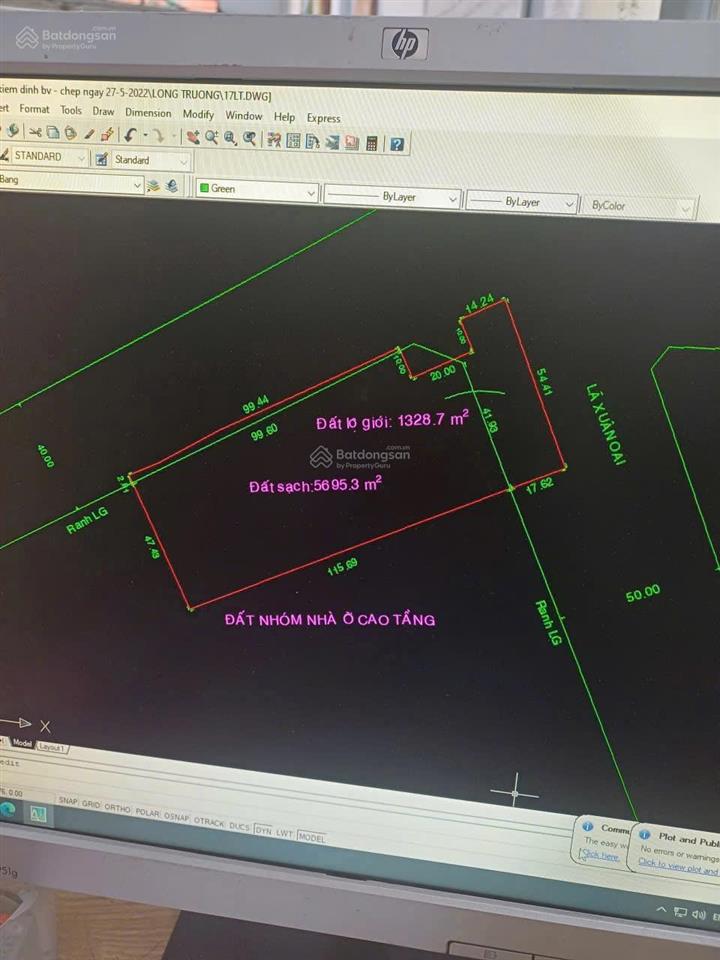 Chính chủ bán 7000m2 tmdv xây cao tầng.măt tiền đường lã xuân oai. p long trường q9. giá 33 triêu/m
