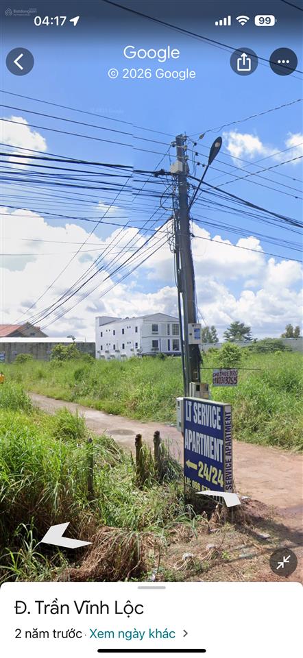 Bán đất đường trần vĩnh lộc vào 1 sẹc