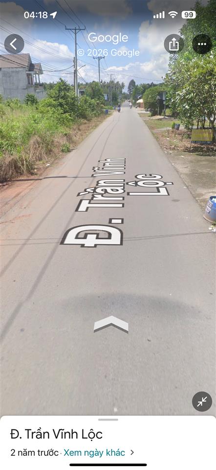 Bán đất đường trần vĩnh lộc vào 1 sẹc