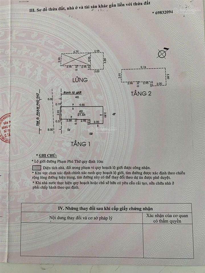 Mặt tiền kinh doanh sầm uất phạm phú thứ & khu chợ vải tân bình, dt 3x10m, nở hậu 3.85m, giá 6.9 tỷ