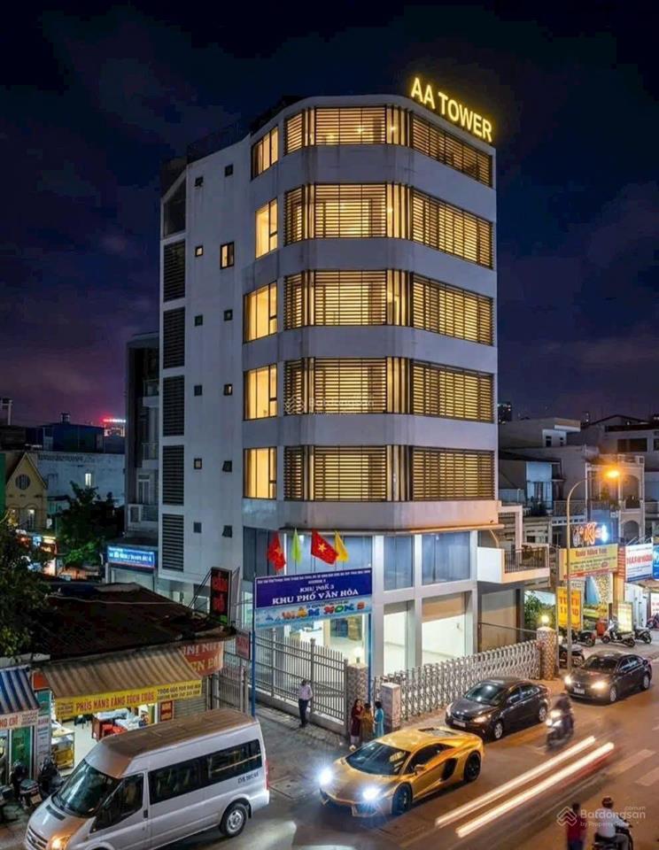 Building góc 2mt nguyễn văn đậu, dt 9x18m, 1 hầm, 7 lầu, thang máy, giá 43.9 tỷ