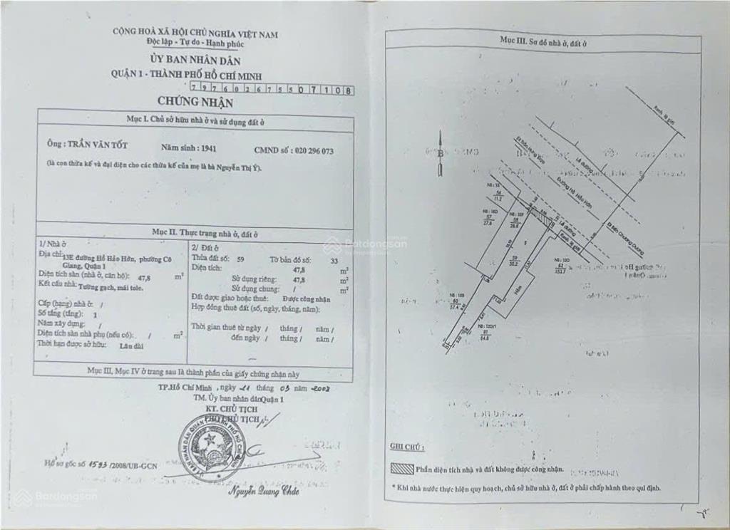 Chỉ 7 tỷ sở hữu mt quận 1 sầm uất dt 3x16m, giá 146 tr/m. khu kinh doanh sầm uất