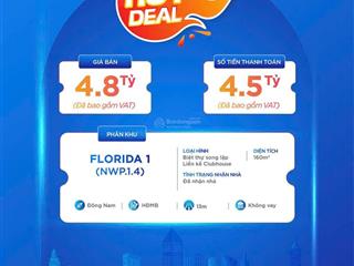 Bán nhà biệt thự song lập novaworld phan thiết 8x20m, full hết giá 4,750 tỷ