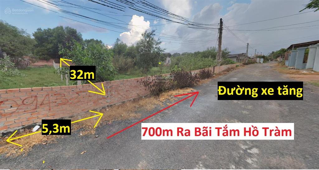 Đi định cư nước ngoài cần bán gấp đất xây nhà nghỉ cách bãi tắm hồ tràm 900m giá 3,9 tỷ