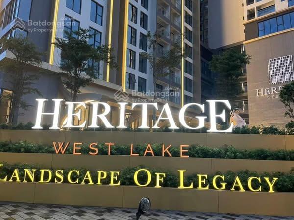 Đơn vị quản lý căn hộ heritage west lake thông báo! bán và bàn giao căn hộ tinh hoa tây hồ