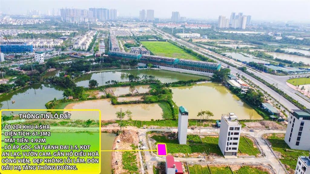 Bán lô 53.7m2 2 mặt thoáng sát kđt an lạc đường 11m cách vài bước chân đường vành đai 3.5