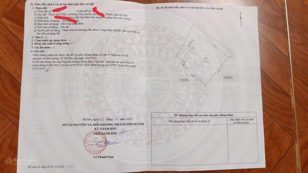 Chính chủ cần bán đất yên thái  đông yên  quốc oai