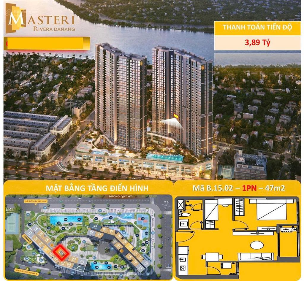 Masteri rivera đà nẵng giỏ hàng chuyển nhượng giá tốt, nhiều căn đẹp