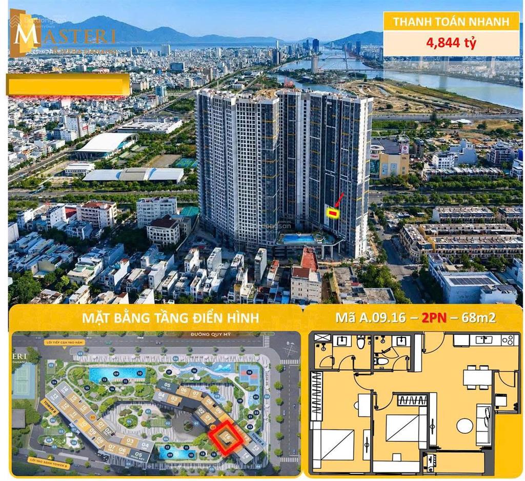 Masteri rivera đà nẵng giỏ hàng chuyển nhượng giá tốt, nhiều căn đẹp