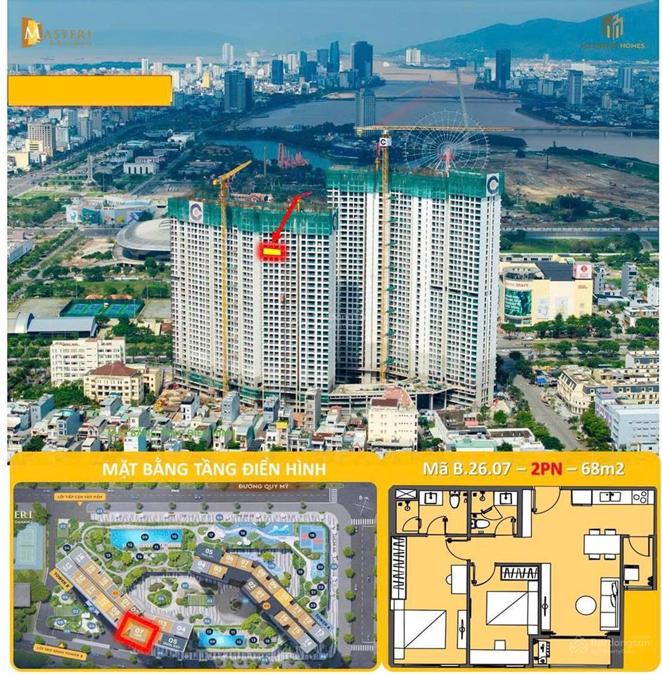 Masteri rivera đà nẵng giỏ hàng chuyển nhượng giá tốt, nhiều căn đẹp