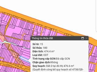 Bán đất 474m2, giá 15 tỷ (chính chủ bán tại p. trấn biên mới, đồng nai)
