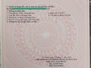Đất hai mặt tiền trước và sau KDC Chợ LONG CANG