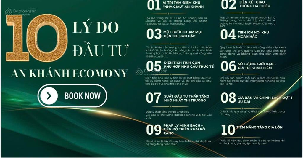 *giá tốt* cặp biệt thự góc 4 mặt thoáng đg 40m view công viên dự án an khánh ecomony.