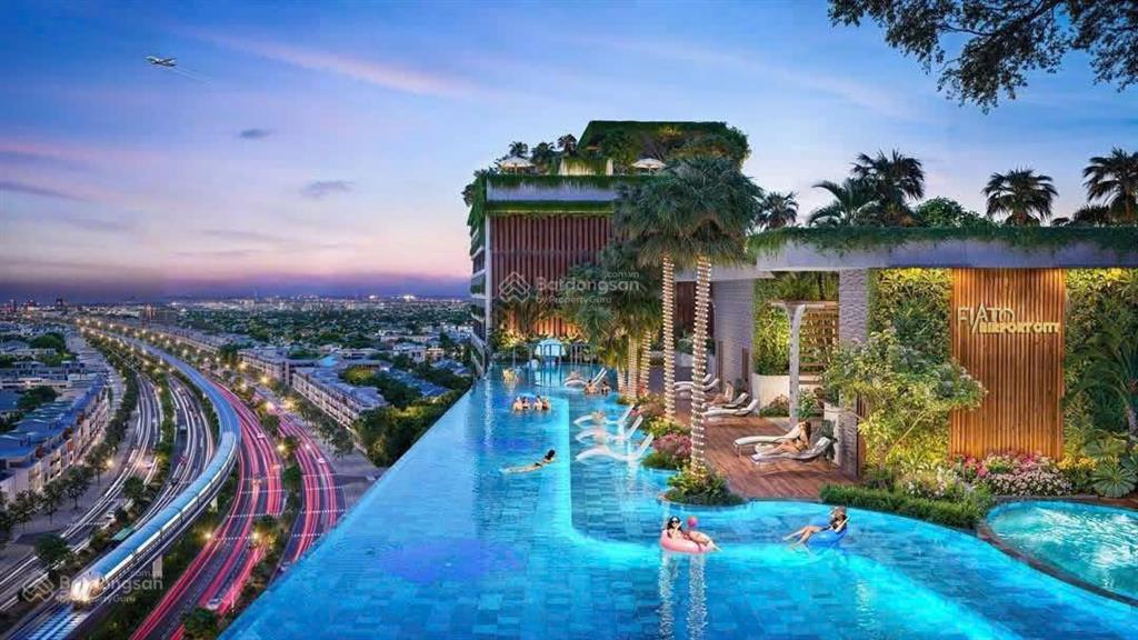Căn hộ tp sân bay long thành, mặt tiền 25b tuyến metro thủ thiêm. căn góc vip 2 ban công 94m2