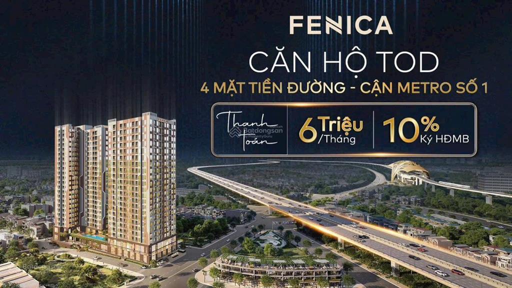 Căn hộ fenica ngay vòng xoay an phú, dĩ an. giá 1,79 tỷ/căn. tt 179tr ký hđmb. góp mỗi tháng 6tr