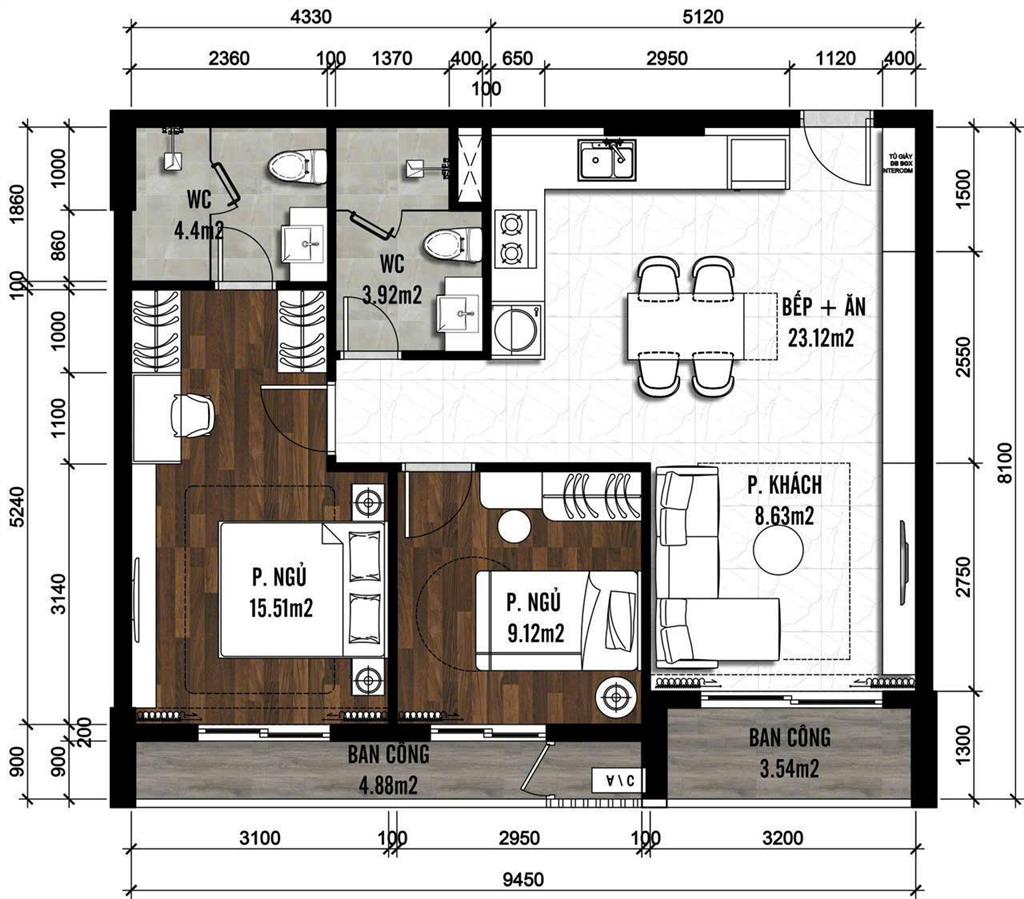 Hot! căn 2pn fiato ngay sân bay long thành, giá ngộp 3,05 tỷ. dt 82,05m2 block g2 chuẩn bị nhận nhà