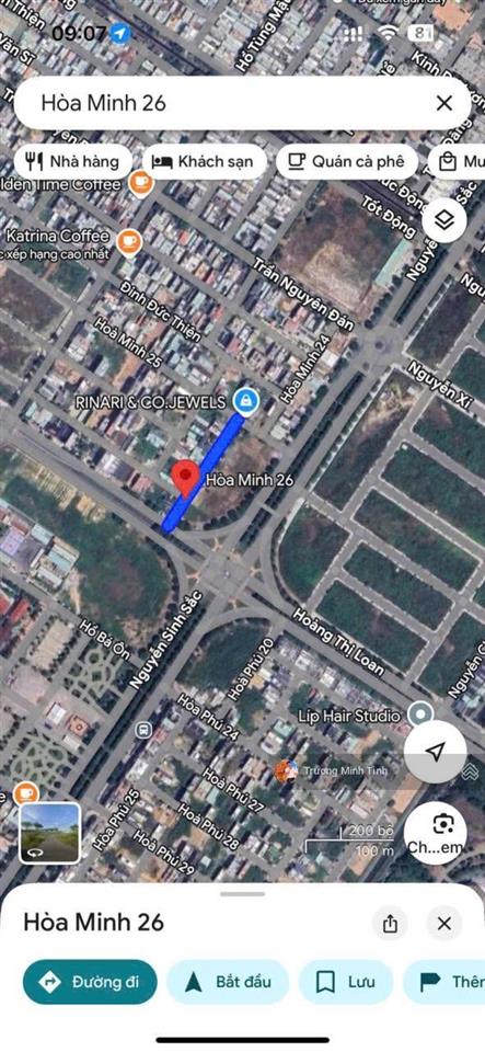 Bán góc 2 mt tại hòa minh 29 và hoà minh 26 , 18,9 tỷ,dt 215,6 m2, pháp lý đầy đủ