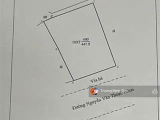Cần bán lô đất 3 mặt tiền siêu vip đường nguyễn văn thoại, tp đà nẵng. dt  448 m2, mặt tiền 16m