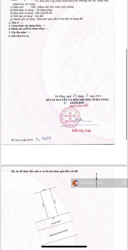 Đất bán 210m2 đỗ bá, 83 tỷ, ngũ hành sơn, đà nẵng, gần biển mỹ khê, thích hợp xây căn hộ, khách sạn