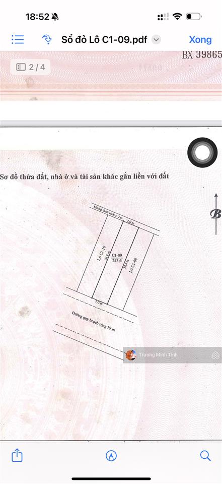 Bán 3 lô liền kề đường vạn xuân  hội an, vị trí đẹp, đường rộng 19 m , dt  730,8 m² mặt tiền 27m