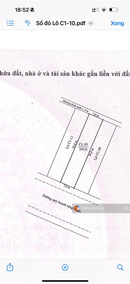 Bán 3 lô liền kề đường vạn xuân  hội an, vị trí đẹp, đường rộng 19 m , dt  730,8 m² mặt tiền 27m