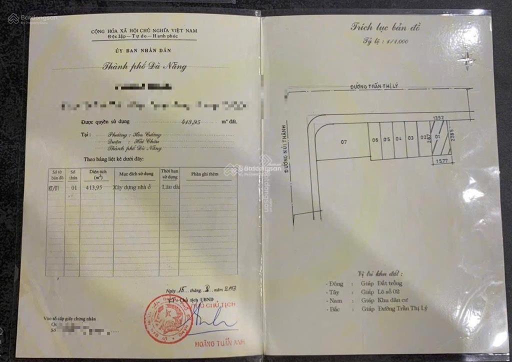 Mặt tiền đường trần thị lý trục đường huyết mạch kết nối trung tâm thành phố với biển mỹ khê