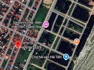 Chính chủ bán đất sẵn sổ lâu dài tại hoằng tiến, cách biển 100m, mt 8mx25m, giá 16 triệu/m2
