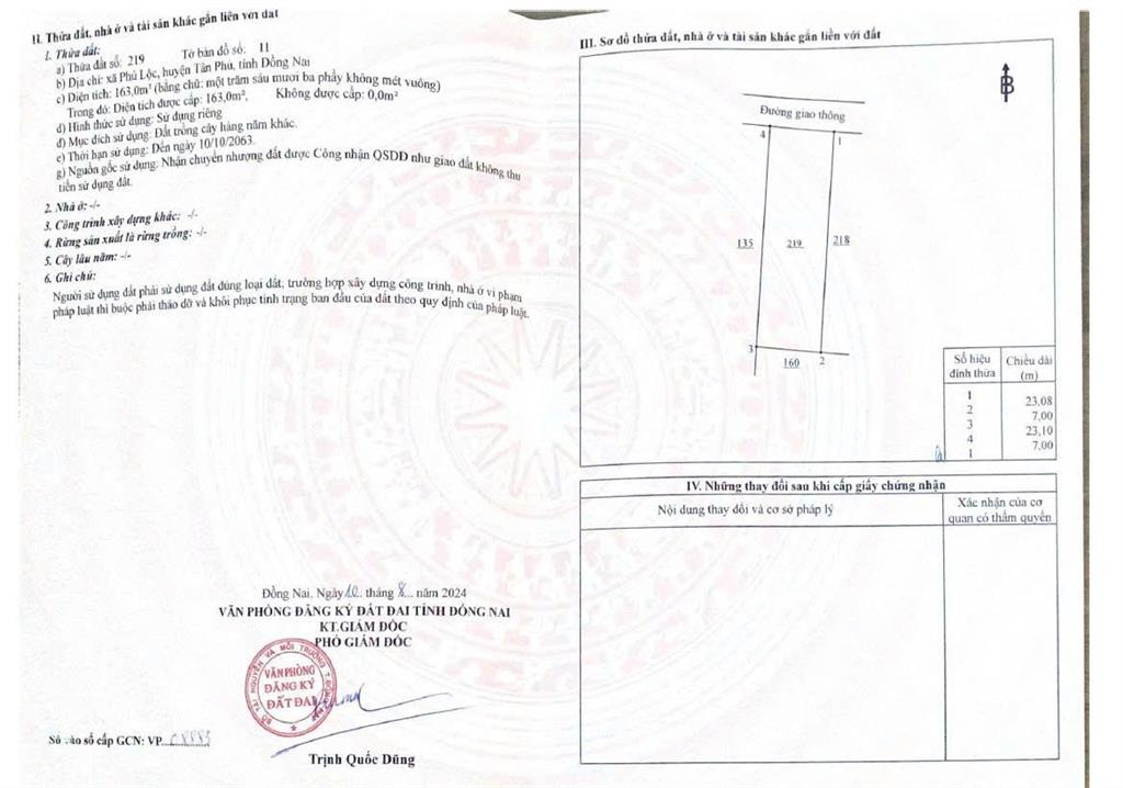 Bán đất tại phú lộc, tân phú, đồng nai, 380 triệu vnd, 163m2, uy tín chỉ với