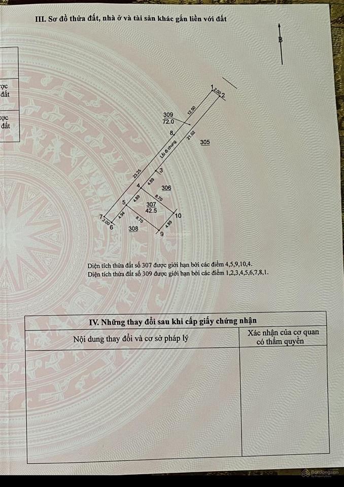 Chính chủ lô đất 42.5m ở đường yên, xuân nộn sẵn sổ cần bán. giá thương lượng