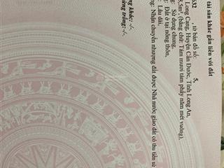 Bán gấp 5x18 xa long cang đường oto