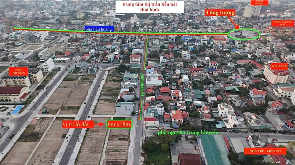 Chính chủ cần bán đất phố phan ái, tiền hải, dt 108m2, mt 6m, tiện kinh doanh, giá 2tỷ9**