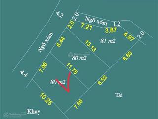 Bán đất tại thôn việt an, xuân mai, hà nội, 1,8 tỷ, 80m2 full thổ cư, mặt tiền 7,6 nở hậu
